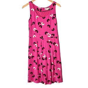 Boden Joanna Ponte Tickled Pink Floral Spring Daisy Cloud Print Sleeveless Dress